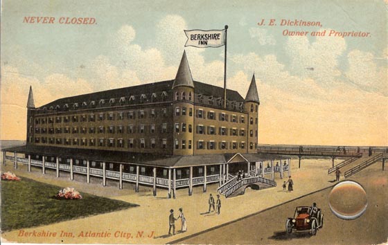 Marlborough-Blenheim Hotel - Early Hotels - From Atlanic City's Nostalgic Past - Park Place, Marlbourough-Blenheim Hotel Atlantic City ... The Marlborough Hotel   built in 1902, and the Blenheim built in 1906, were located at Park Place andÂ ...