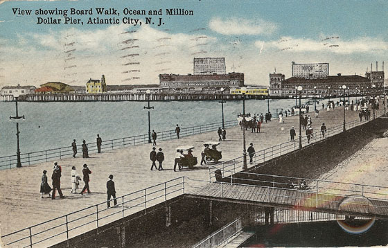  View of the Atlantic City Boardwalk 