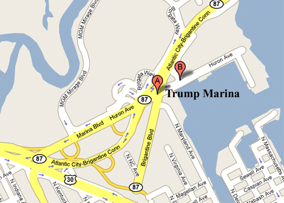Trump Marina Atlantic City Map