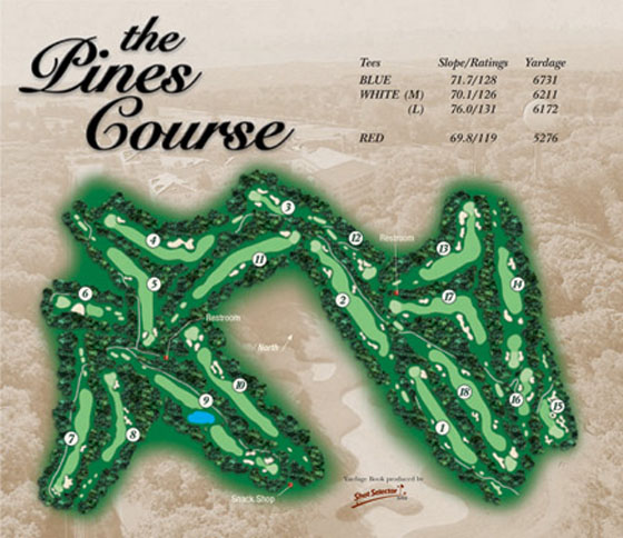 Seaview Pines Course Map