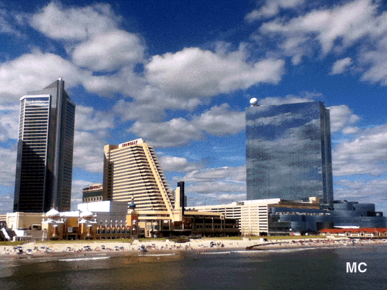 View of the Atlantic City Beach  