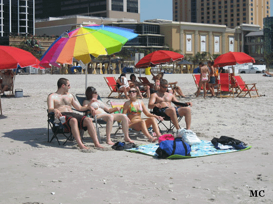 Relaxing on the Beach  