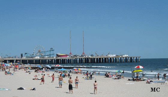 Atlantic City Beach and Steel Pier 