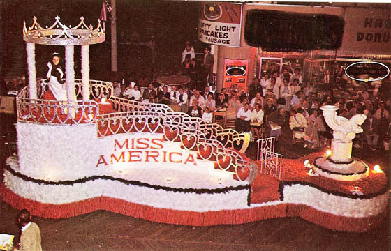 Miss America Float on Atlantic City Boardwalk 