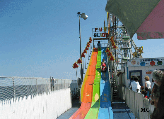 Steel Pier Fun Slide