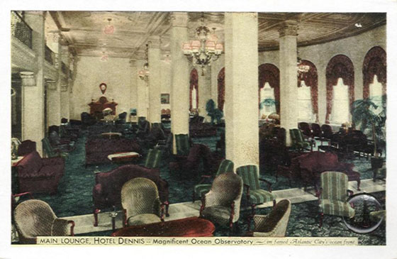  Atlantic City Dennis Hotel Lobby  