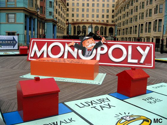 Life Size Monopoly Game Board at bally's