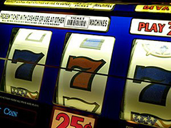 Three 7s on a slot machine