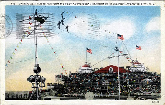 Steel Pier - Daring Aerialists 