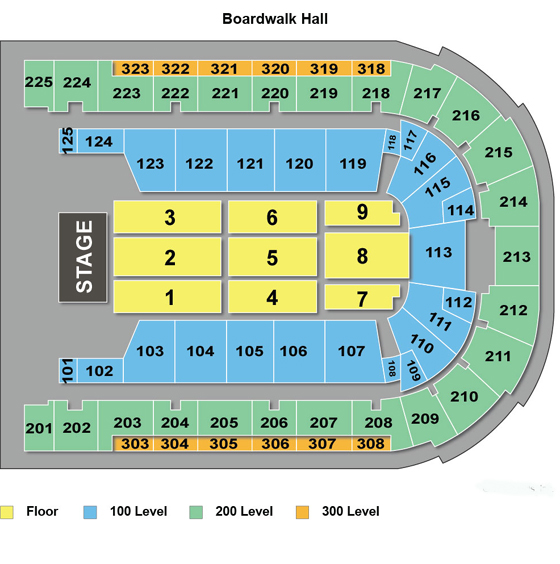  Boardwalk Hall Arena Seating