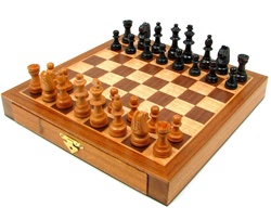 Inlaid Wood Chess Set 
